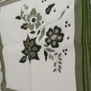 Linen Cotton Blend Flower Print Napkins Set of 6